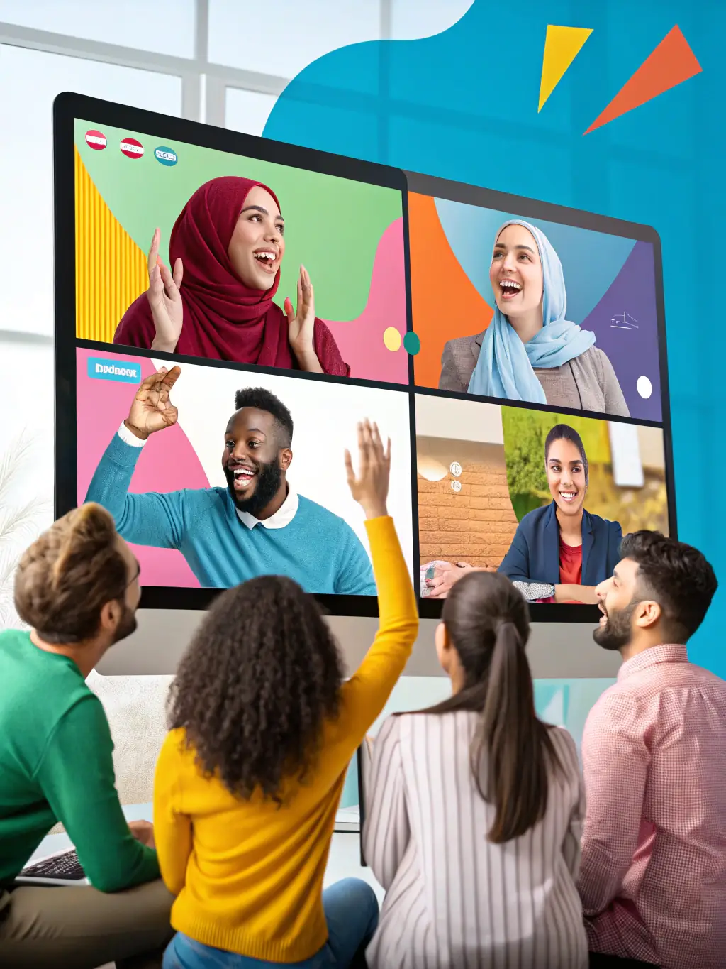 A vibrant graphic showcasing the Luke Snow community forum, with members sharing weather observations and tips.